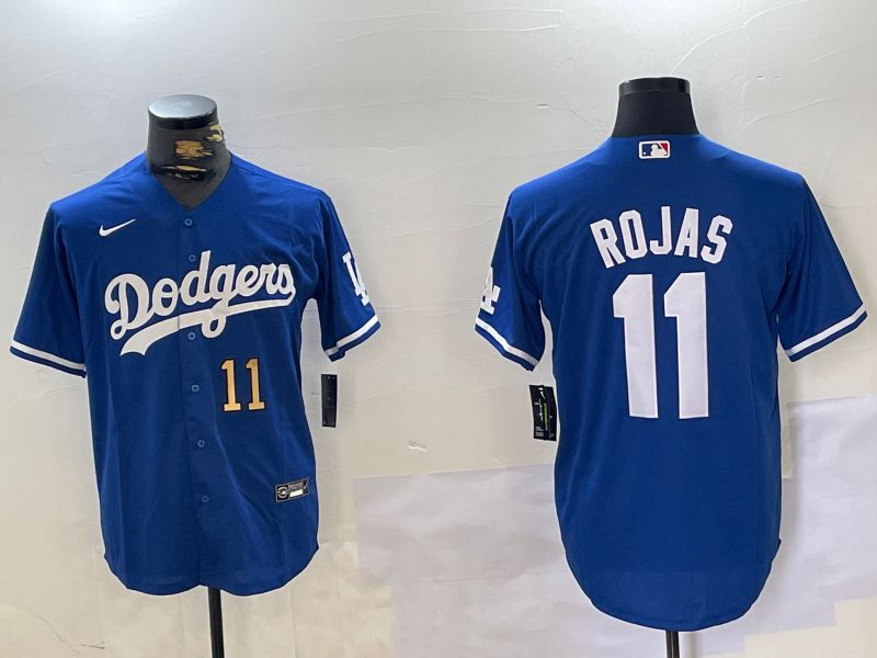 Men Los Angeles Dodgers #11 Rojas Blue Game 2024 Nike MLB Jersey style 4->los angeles dodgers->MLB Jersey